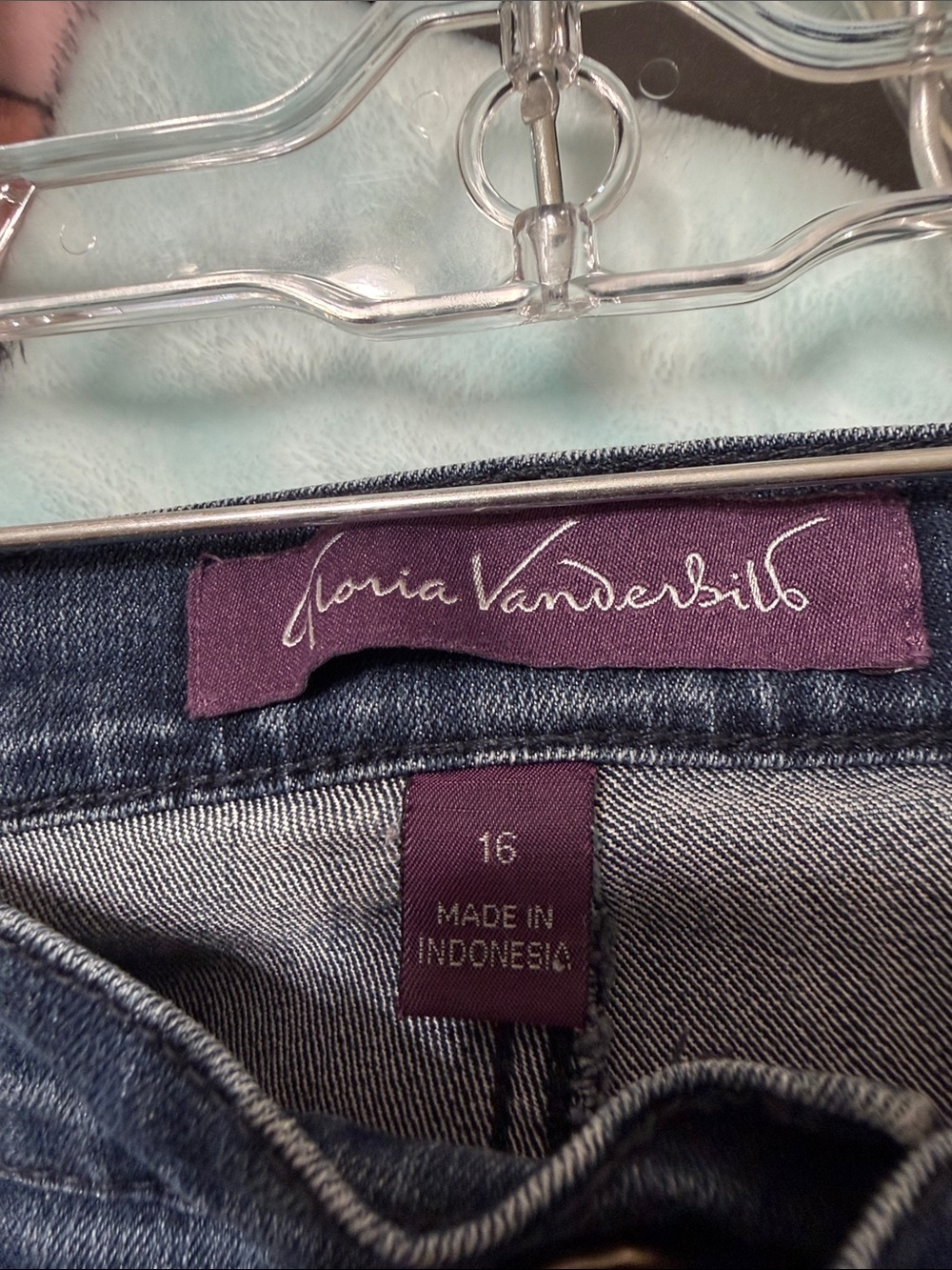 Gloria Vanderbilt Dark Blue High-Rise Stretch Jeans- set of 3 pair